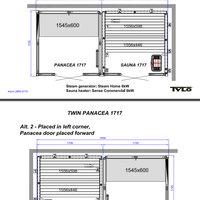 Tylo Panacea Twin 1717 - Dual Sauna Steam