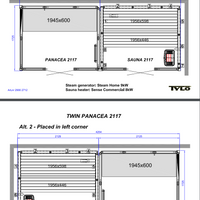 Tylo Panacea Twin 2117 - Dual Sauna Steam